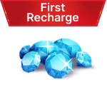 300 Diamonds (150+150) first recharge!