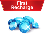 300 Diamonds (150+150) first recharge!